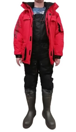 Зимний костюм для рыбалки Canadian Camper Snow Lake Pro цвет Black/Red (3XL) фото 5